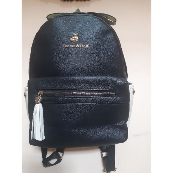 Preloved teenie weenie black stude 8500 กระเป๋าเป้