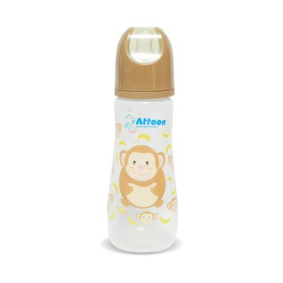 Thaiken ขวดนม 8oz/250ml สีครีม 101603 Attoon GiGGLES Feeding Bottle 8858740515573