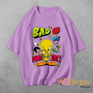 Kaos TWEETY ผ้าฝ้าย พรีเมี่ยม ไซซ์จัมโบ้ (4XL) 30S