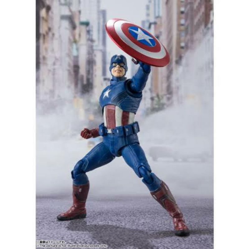 ☣️ NEW Captain America Avengers Assemble Edition Marvel SHF S.H.Figuarts Figuarts Bandai กัปตัน​อเมริกา​ #EXO.Killer