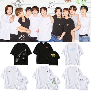 NCT127 5th Anniversary Lee Tae-yong Dong-hee Mark Kim Do-young Kim Ting-woo ออกแบบเสื้อยืดแขนสั้นแบบเดียวกันส bt