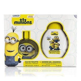 AIR VAL INTERNATIONAL Minions Coffret: Eau De Toilette Spray 100ml/3.4oz + Shower Gel &amp; Shampoo 300ml/10.2oz Size: 2pcs