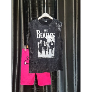 T-Shirt Unisexเสื้อแขนกุดพิมลาย...