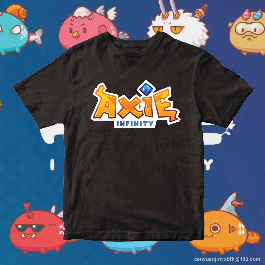 Morning เสื้อ Axie infinity Cotton 100% ผ้าดีมากก มีขาวและดำ  ส่งไววันต่อวันจ้า ของไทยไม่ต้องรอนาน S