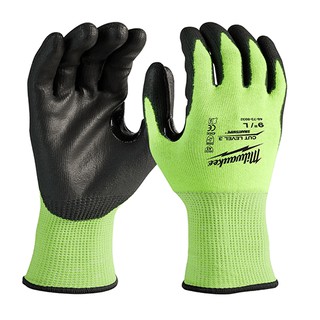 Milwaukee ถุงมือสะท้อนแสง Cut Level 3 Hi-Vis