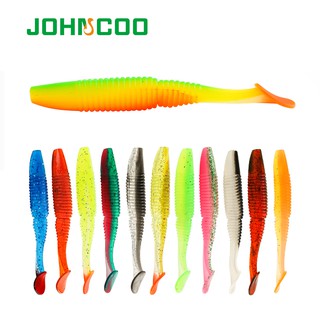 Johncoo เหยื่อตกปลาแบบนุ่ม 110 มม . 8 . 4 กรัม 6 ชิ้น