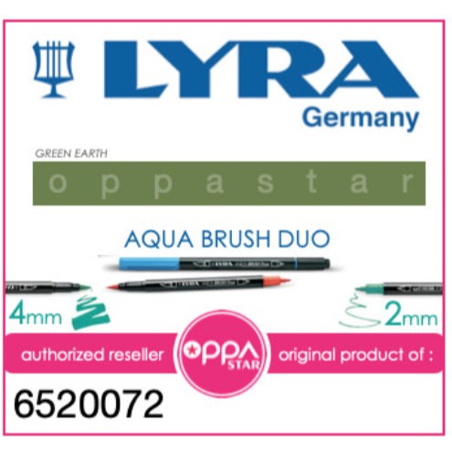 Brush Pen Lyra Aqua Brush Duo Pen Green Earth 6520072