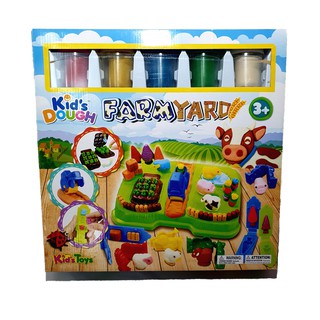 ของเล่นแป้งโดว์ Kids dough farm yard แป้งโดว์ 5 สี พร้อม แม่พิมพ์