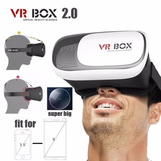 VR Box 2.0 VR Glasses Headsetแว่น3Dสำหรับสมาร์ทโฟนทุกรุ่น (White)