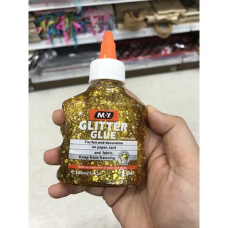 กาวกากเพชร Glitter Glue สีทอง สีเงิน สีแดง สีน้ำเงิน งาน craft ศิลปะ งานฝีมือ DIY