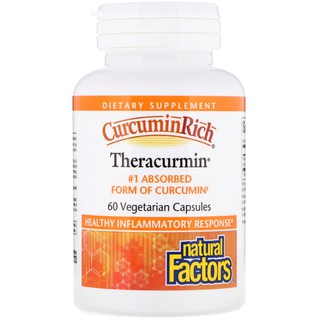 Natural Factors, CurcuminRich, Theracurmin, 60 Vegetarian Capsules