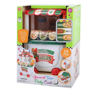 Playgotoys ร้านรถเข็นขายขนมปังทาโก้ ของเล่นเสริมพัฒนาการ (PG-3514)