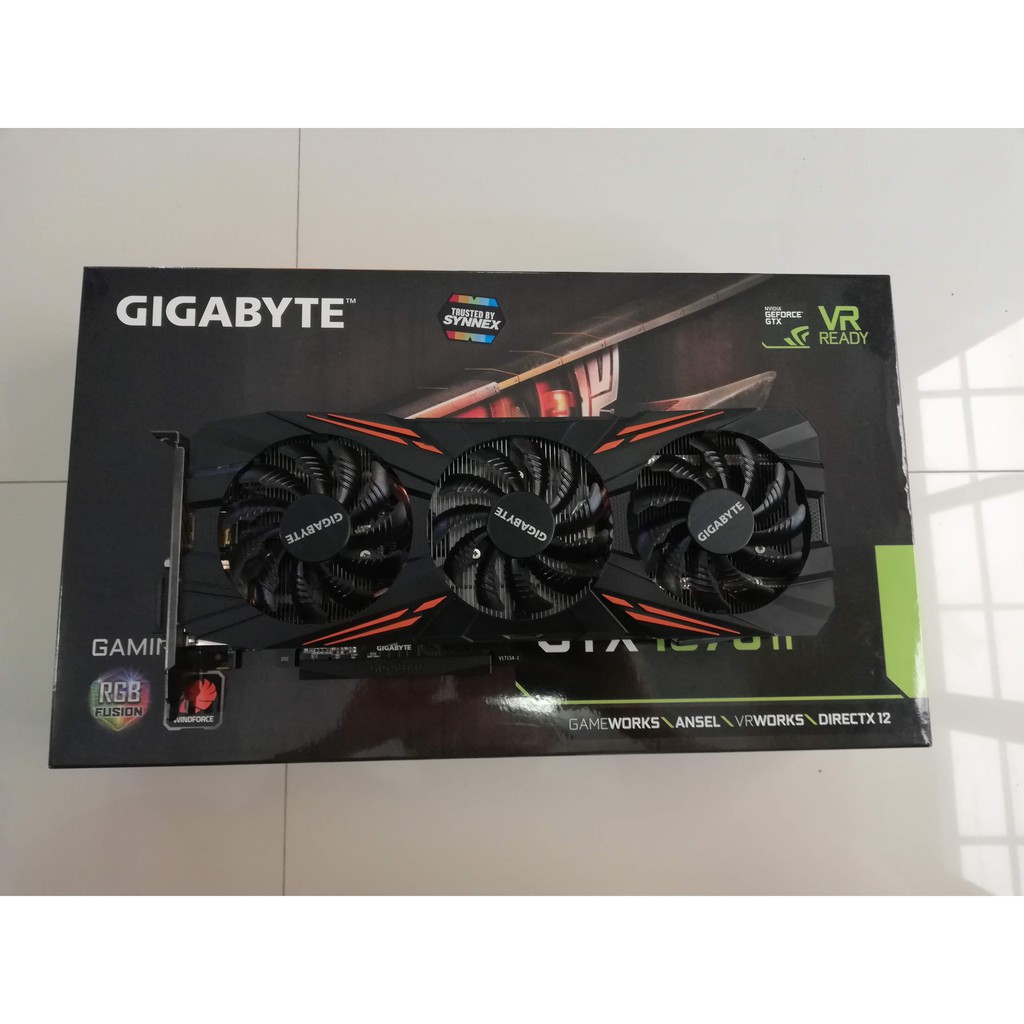 Gigabyte Geforce gtx 1070TI  มือ2 ประกัน synnex หมด 06-06-2021