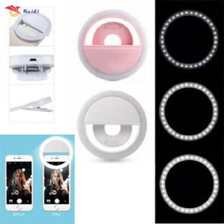 ไฟเซลฟี่ Selfie LED Ring RK-12 ไฟวงแหวนเซลฟี่แบบหนีบกับโทรศัพท์มือถือ ปรับระดับความสว่างได้ถึง 3 ระดับ แบบชาร์จไฟ ไฟเซลฟี่Selfie Ring Linght RK-12ค่ะไม่ต้องใส่ถ่าน ชาร์จไฟได้