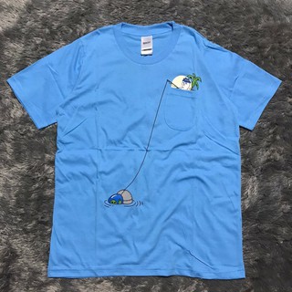 [S-5XL] Ripndip เสื้อยืดพรีเมี่ยม แต่งกระเป๋าปลาต่างชาติ