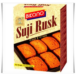 ขนมปัง ทอดกรอบ จากประเทศอินเดีย รสดั้งเดิม (600 กรัม) ยี่ห้อ Bikano -- Bikano Suji Rusk (600 Grams)