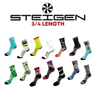 Steigen performance sock 3/4 length ถุงเท้าวิ่ง ปั่นจักรยาน ความยาวระดับหน้าแข้ง