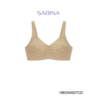 Sabina เสื้อชั้นใน (ไม่มีโครง) รุ่น Habpy Adult รหัส HBON4027CD สีเนื้อเข้ม