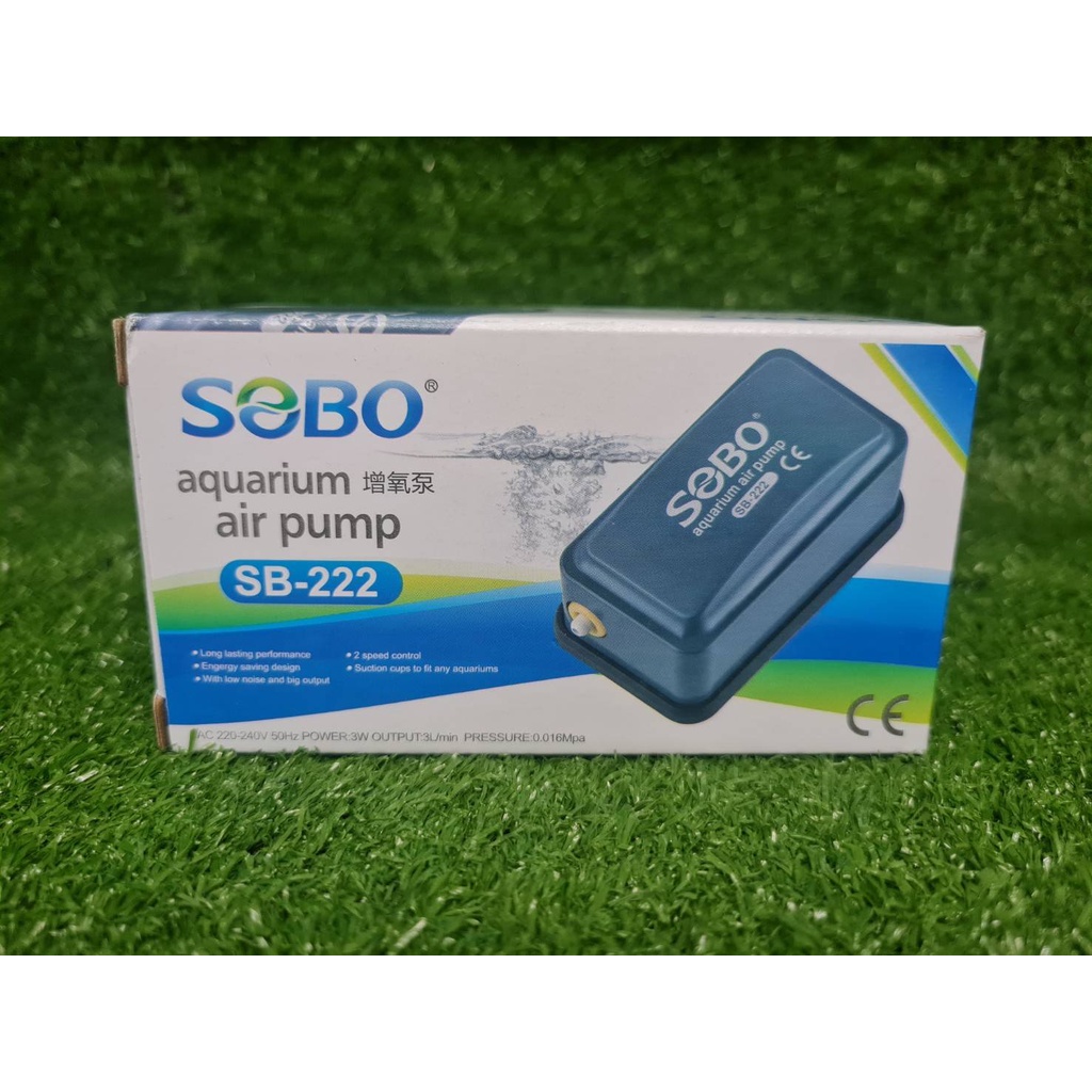 ปั๊มทำออกซิเจนในตู้ปลาขนาดเล็ก​ SOBO SB-222 ราคา ถูกที่สุด ดีลบีเคเค แกลเลอรีภาพที่ 5