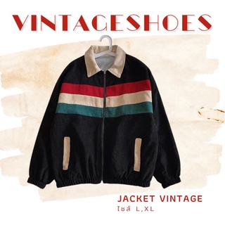 เสื้อแขนยาว เสื้อวินเทจ แจ็คเกต แจ็คเกตวินเทจ jacket vintage fashion 80s 90s