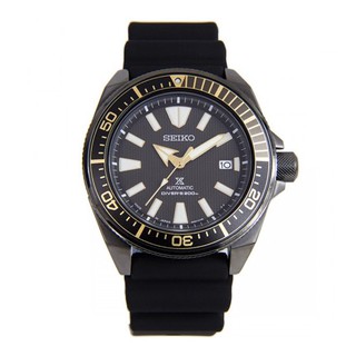 Seiko Samurai Prospex นาฬิกาข้อมือผู้ชาย สายยาง ตัวเรือนสแตนเลสสีดำ รุ่น SRPB55K1