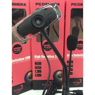 กล้องเว็ปแคม HD Webcam 20 Mega Pixel with Microphone For PC USB 2.0 Large window Capture size 640x480