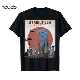 ขายดี!เสื้อยืด ลาย Gerbilzilla ตลก | เสื้อยืด ลาย Gerbil Lovers สไตล์วินเทจ สําหรับผู้ชายS-5XL