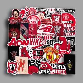 สติกเกอร์ ลาย Manchester United Football Club สําหรับติดตกแต่งหมวกกันน็อค รถจักรยานยนต์