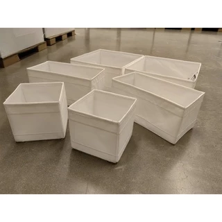 IKEA กล่องผ้า 6 ใบ SKUBB