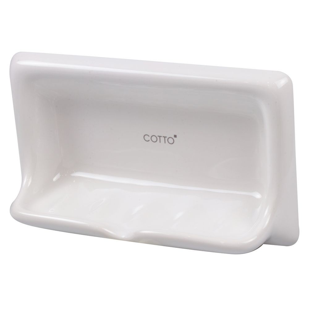 ที่ใส่สบู่ COTTO C805 สีขาว  อุปกรณ์ห้องน้ำ อุปกรณ์ในห้องน้ำ