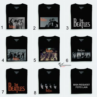 เสื้อยืดคอกลมเสื้อยืด พิมพ์ลายวง The beatles พรีเมี่ยมS-5XL