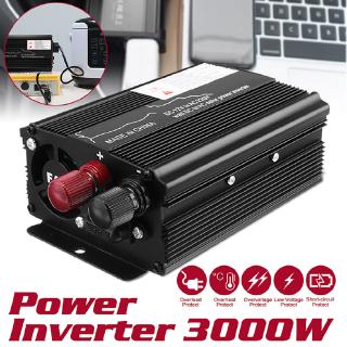 หม้อแปลงแรงดันไฟฟ้าอินเวอร์เตอร์ พลังงานแสงอาทิตย์ 220V 3000W 12V DC 12V 24 เป็น AC 110v 220V