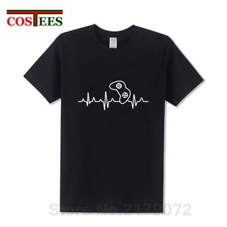 ผลิตภัณฑ์ใหม่👕เสื้อยืด พิมพ์ลาย Heartbeat Battle Pulse World Gift Royal Video Game Lover Player Electrocardiogram สําหร