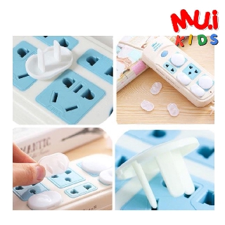 muikids (20 ชิ้น) ที่ปิดปลั๊กไฟ ที่อุดรูปลั๊กไฟ ป้องกันไฟดูด ปลั๊กไฟ ที่ปิดปลั๊กไฟกัน เด็ก ที่อุดรูปลั๊กไฟ