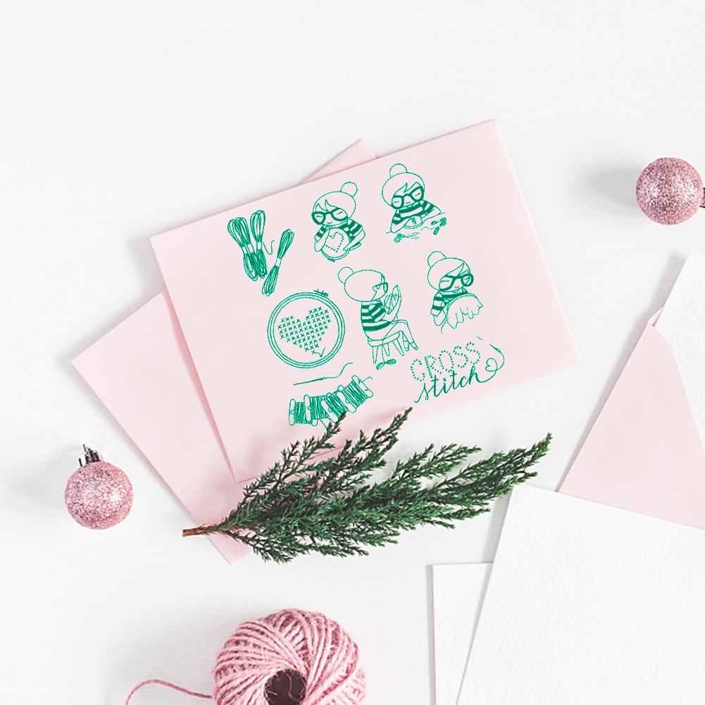 CY Girl Transparent Silicone Seal Stamp for DIY Scrapbooking Album Card ...