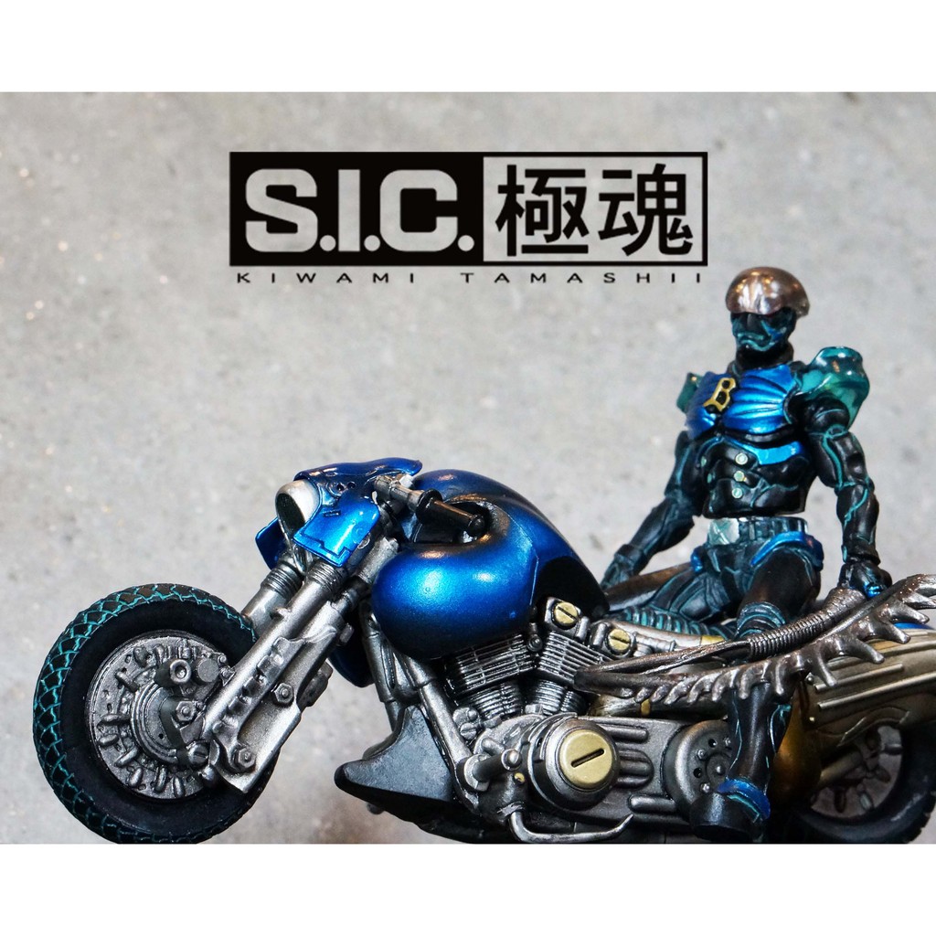 Bandai SIC takumi damashii Hakaider Bike Blue toy figure Toei Hero kamen rider masked rider Kikaider