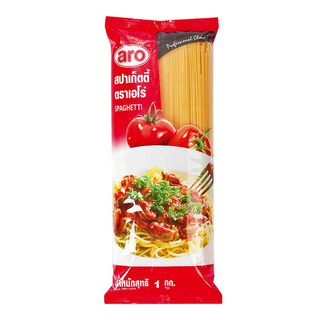 สินค้าแนะนำ!! เอโร่ พาสต้าสปาเก็ตตี้ 1000 กรัม aro Spaghetti 1000 g