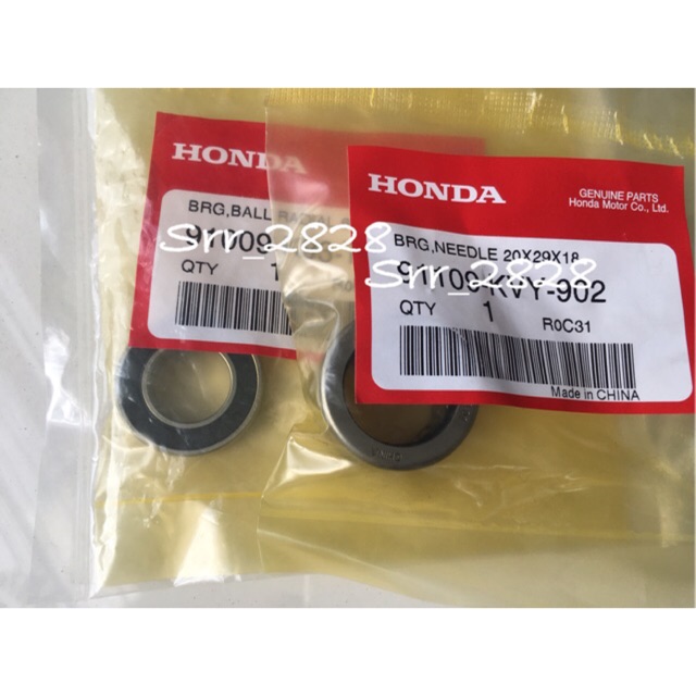 ชุดลูกปืนชามคลัชหลัง (แท้) PCX 150ทุกรุ่น ADV 150 CLICK, CLICK-i, CLICK125iทุกรุ่น SCOOPY-iทุกรุ่น ขายคู่