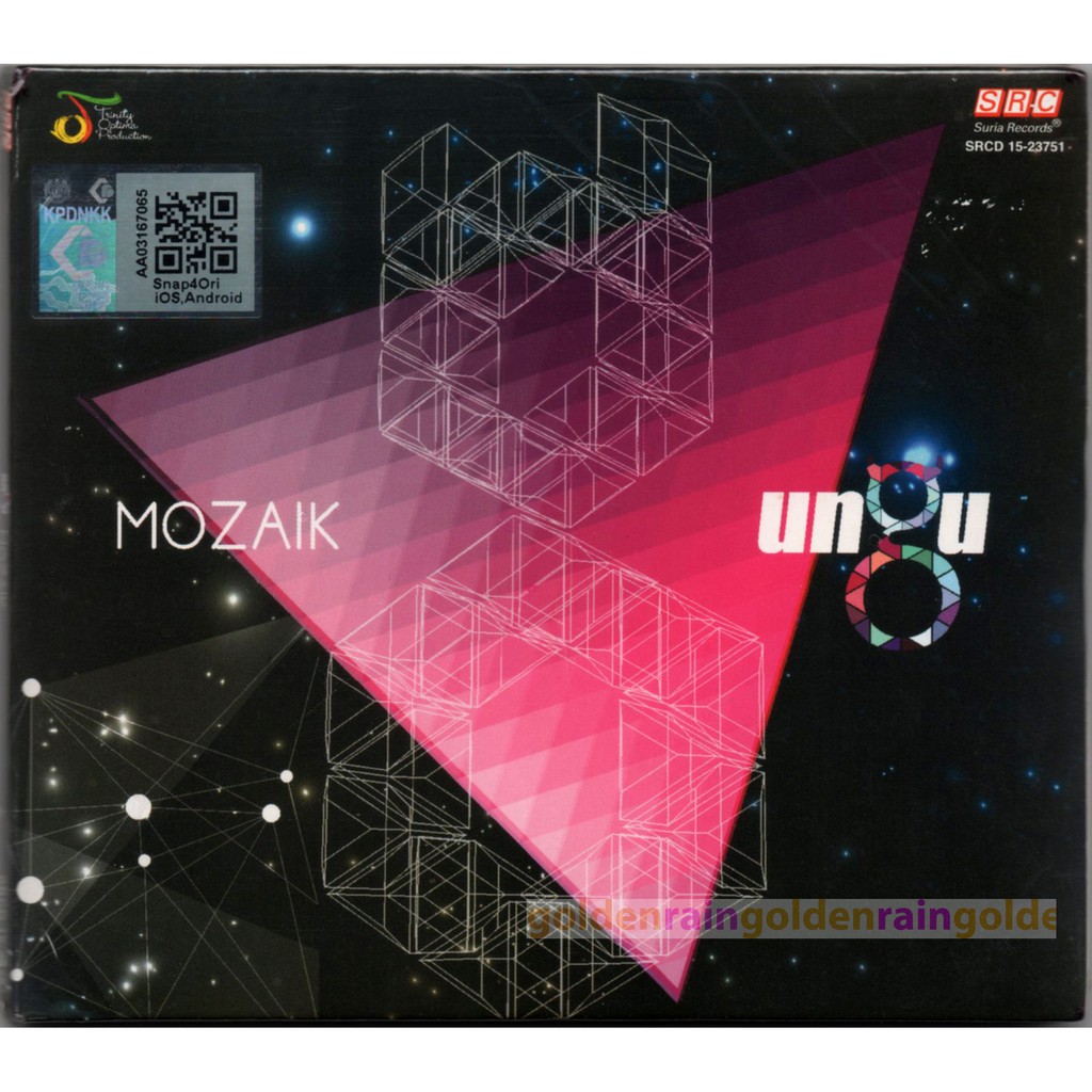 UNGU (Indonesian Modern Rock Band) - Mozaik 2015 TRINITY / SRC RECORDS DIGIPAK CD SEALED