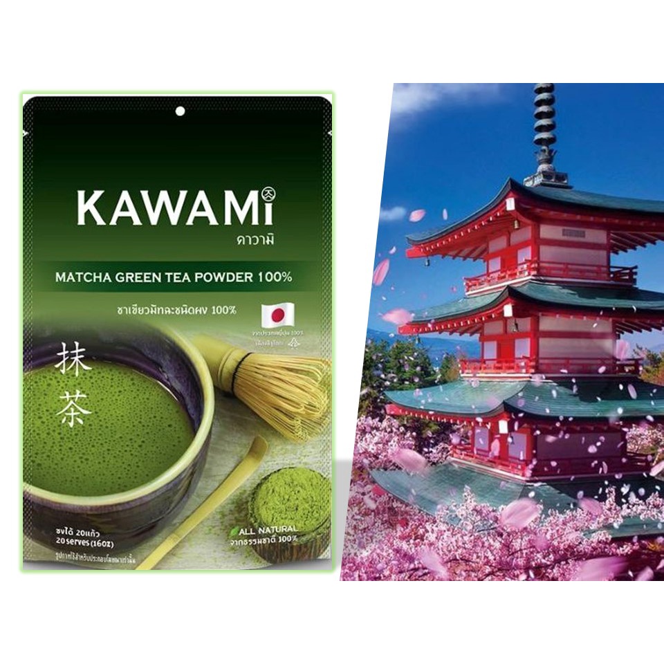 KAWAMI คาวามิ matcha latte คาวามิ มัทฉะ 100% ชนิดผง 40G