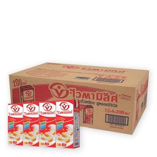 ไวตามิ้ลค์ นมถั่วเหลือง 200 มล. x48 กล่อง Vitamilk Soymilk 200ml x48 boxes