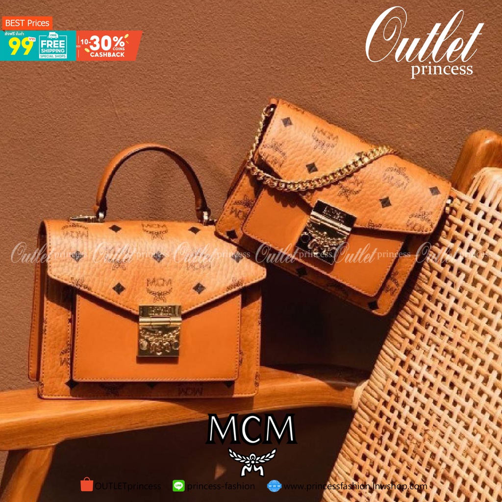 MCM SMALL PATRICIA SATCHEL IN VISETOS รุ่นที่สาวๆต่างถามหา!! ต้องไอเท็มนี้เลยจ้า กระเป๋าถือ/สะพาย ทร