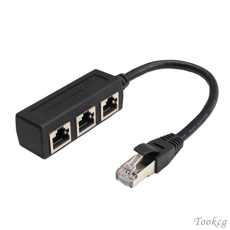 [Tookcg] Rj45 ตัวแยกสายแลนอีเธอร์เน็ต ปลั๊กแอนด์เพลย์ เชื่อมต่ออีเธอร์เน็ตแลน แล็ปท็อป