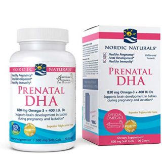 🦈Omega-3s Prenatal DHA​ 500mg EPAสูง🦈น้ำมันปลาบำรุงคุณแม่ตั้งครรภ์💗ก่อนตั้งครรภ์💗บำรุงน้ำนม Nordic Naturals Fish Oil#Ele