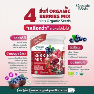 Organic Seeds ออร์แกนิคเบอร์รี่ มิกซ์ Organic Berries Mix Powder (10 x 5g)