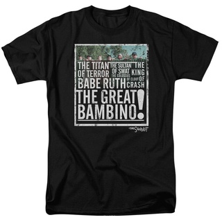 เสื้อยืดโอเวอร์ไซส์เสื้อยืดเบสบอล พิมพ์ลาย The Sandlot The Great Bambino สําหรับผู้ชายS-4XL