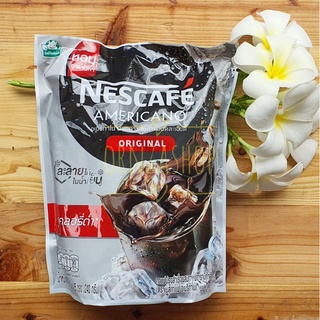 (สูตรแคลอรี่ต่ำ แพค25ซอง) NESCAFÉ AMERICANO ORIGINAL เนสกาแฟอเมริกาโน่ ออริจินัล (แถบแดง) ละลายได้ในน้ำเย็น