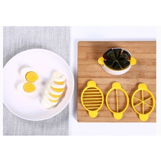 3 Way Egg slicer ที่ตัดไข่ต้ม ที่ตัดแบ่งไข่ ที่ตัดไข่ ที่จัดไข่ไก่ ที่จัดไข่ลวก ตัดไข่ต้ม ตัดไเครื่องตัดไข่ ที่ผ่าไข่ ที