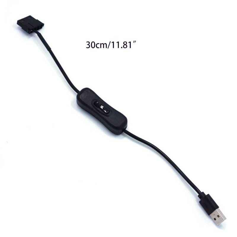 R* USB to 3/4-Pin 5V PWM CPU Case Fan Connector USB to 3Pin/4Pin with ON/Off Toggle #8