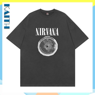 [100% Cotton] พร้อมส่ง Nirvana เสื้อยืดผ้าฝ้าย แขนสั้น พิมพ์ลายกราฟฟิควง Nirvana สไตล์วินเทจ โอเวอร์ไซซ์ สําหรับผู้ชาย